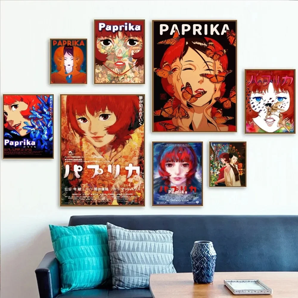 Póster de papel con estampado Retro de Anime japonés, pegatina HD impermeable para dormitorio, entrada, sala de estar, Bar, decoración de pared, 1 unidad