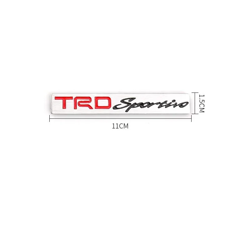 3D Metal Trd Badge Car Logo Grill Emblem Decal Car Sticker for COROLLA PREVIA Camry CROWN REIZ Accord City Auto sticker