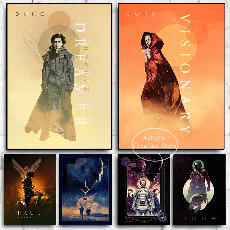 الكلاسيكية الكثبان الرملية الفيلم المشارك الشكل بول Atreides يطبع قماش و HD اللوحة لغرفة النوم نادي السينما جدار الفن ديكور المنزل الهدايا #1