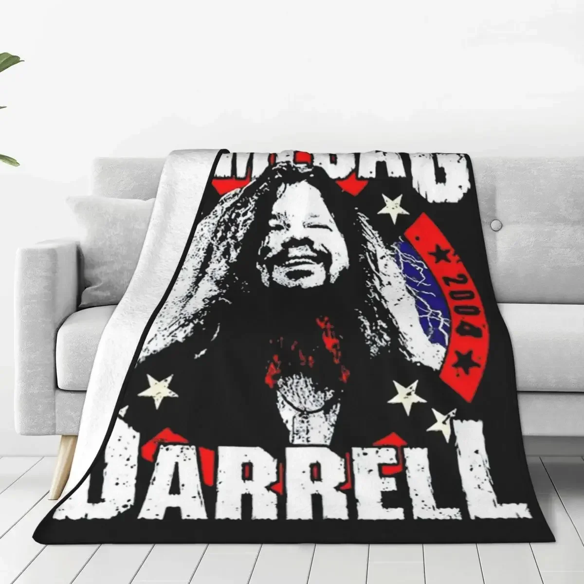 

Pantera Dimebag Darrell Flannel Throw Blanket Heavy Mental Rock Band Blanket for Bed Bedroom Lightweight Thin Bed Rug