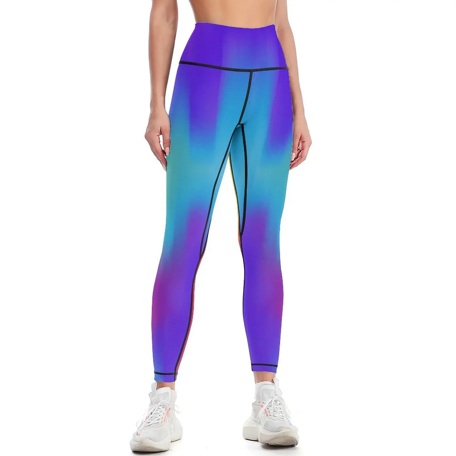 

Rainbow Leggings gym top jogging pants for physical Sports pants for Womens Leggings