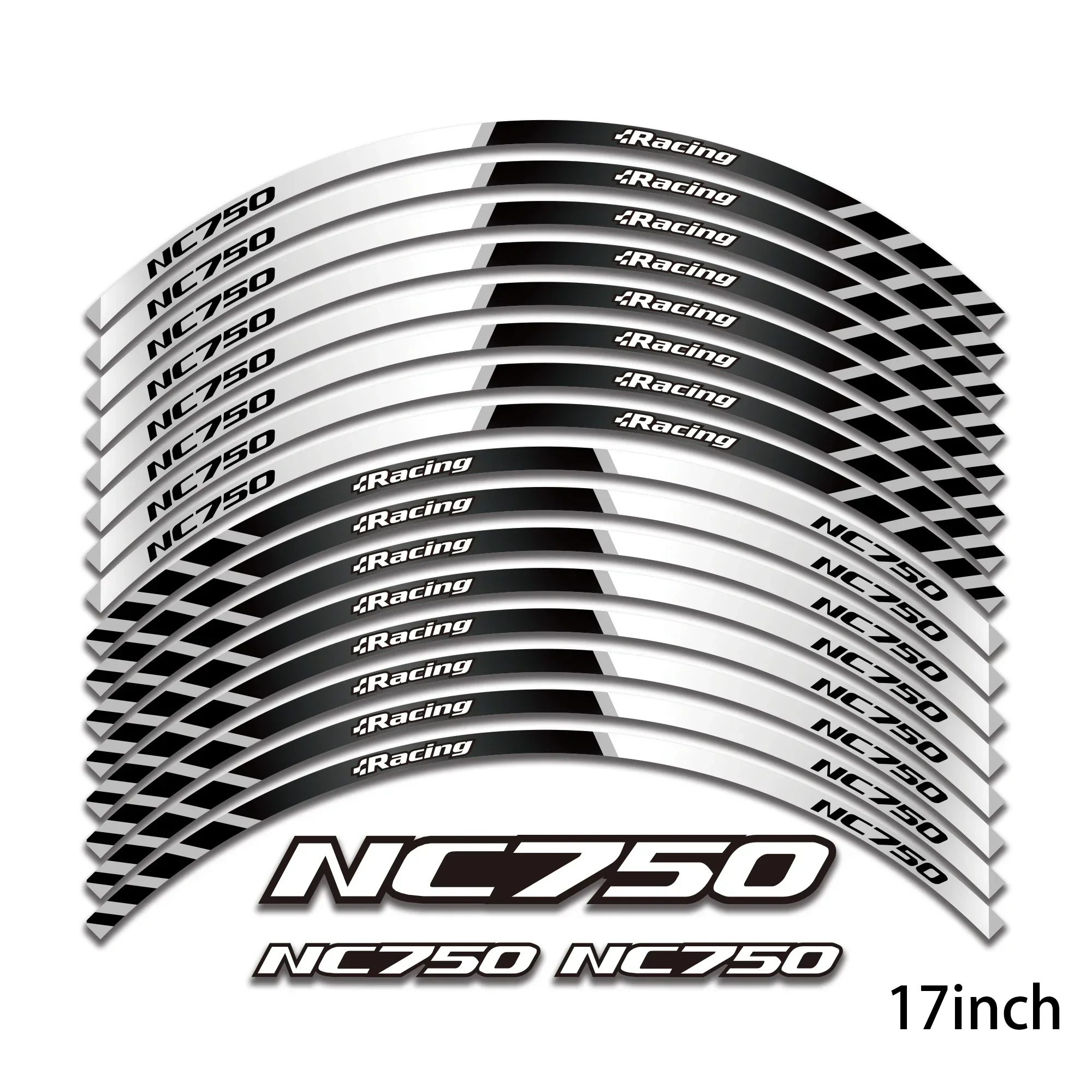 FOR HONDA NC750X NC 750 NC750 Motorbike Parts Contour Wheel Decoration Decal Sticker -1