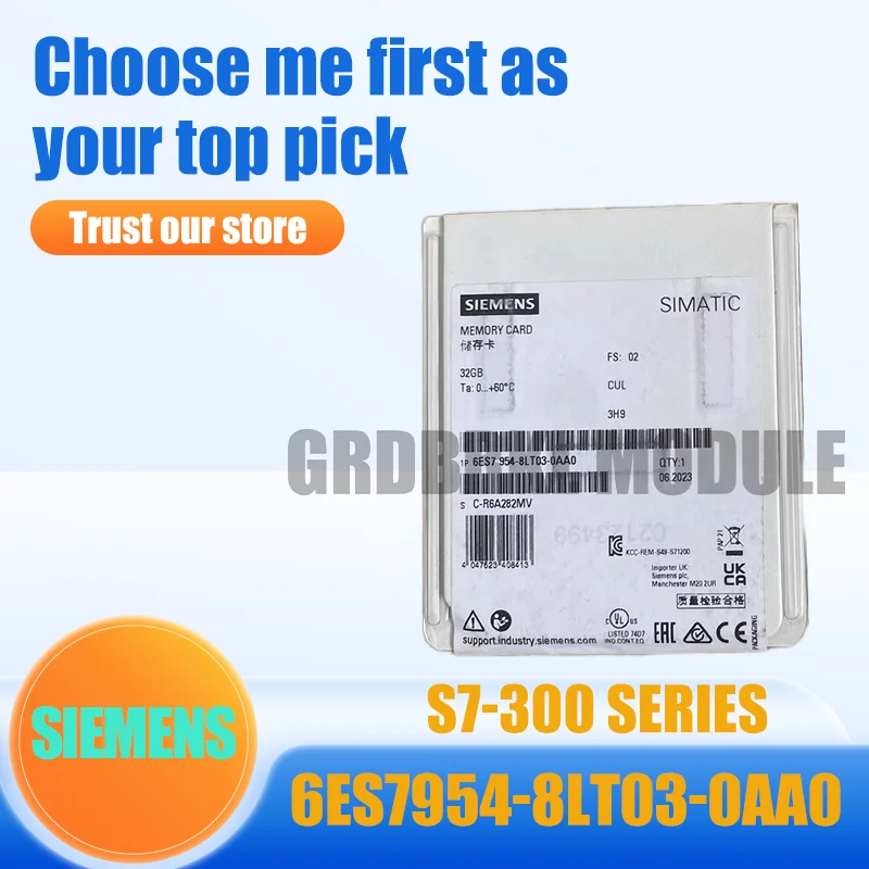 

Brand New Original SIEMENS 6ES7954-8LT03-0AA0 6ES7 954-8LT03-0AA0 Memory card