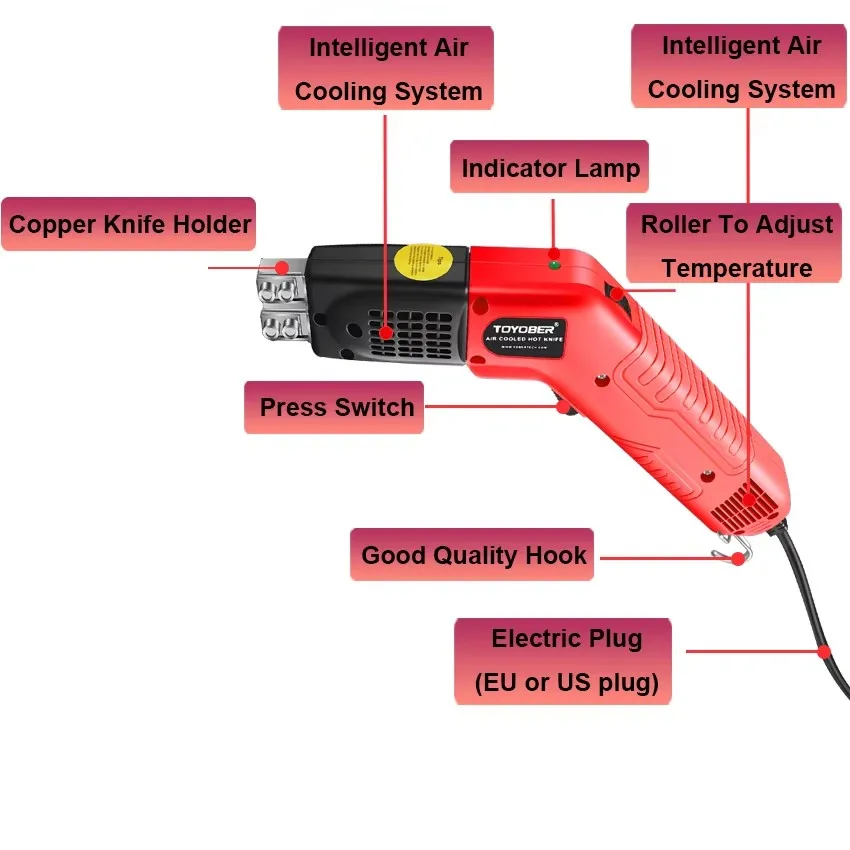 Air Cooling Electric Foam Cutting Tool Machine Knife Polystyrene Hot Knife Groove Styrofoam Slotting Plate Carving Foam Heating