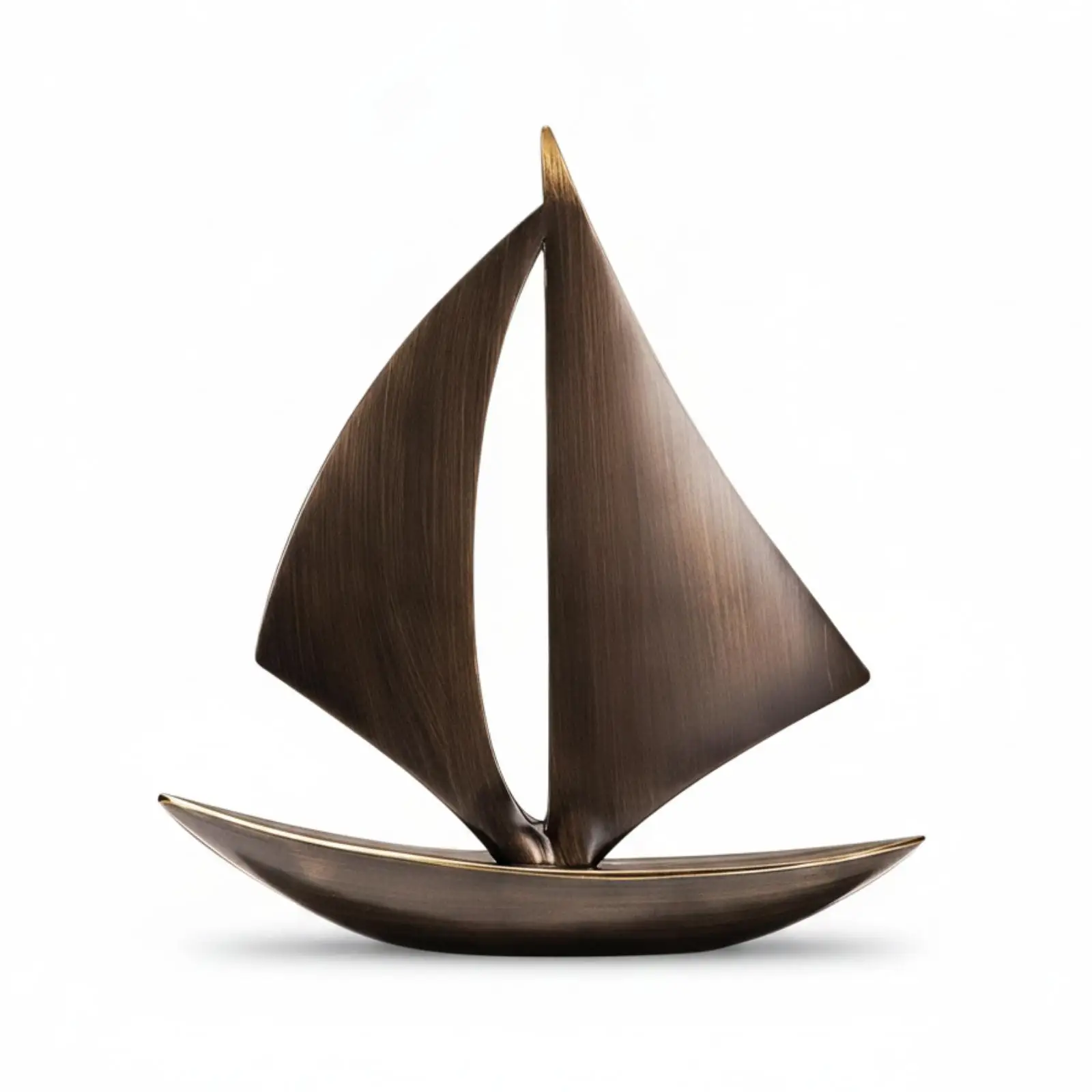 Elegant Decorative Ship Replica Minimalist Sailboat Wooden Decor Modern Art Tabletop Ornament for Luxury Decoration Home