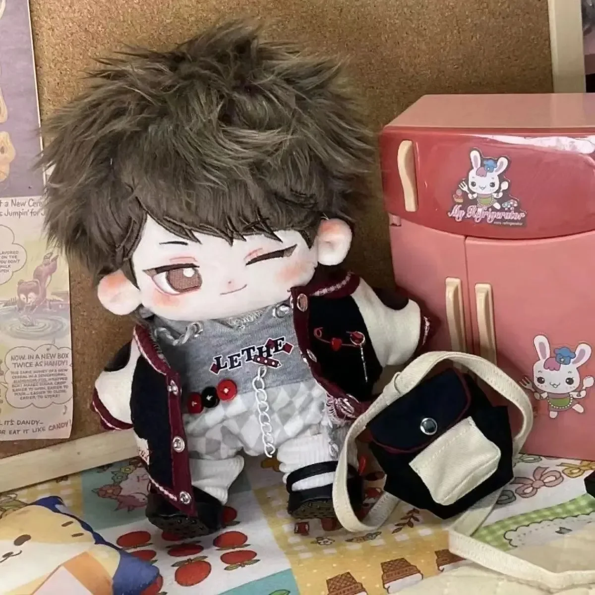 20cm Game Role Oikawa Tooru Wink Attributes Soft Plush Doll Body Dress Up Stuffed Plushie Anime Cosplay Toys Figures Xmas Gift