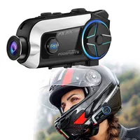 Fodsports FX30C Pro  2 Rider Music Motorcycle Intercom with Camera Bluetooth Helmet Headset  Moto Headphone motorcycle intercom