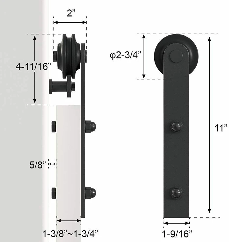 Imagem -06 - Lwzh-deslizante Celeiro Porta Hardware Rolo Conjunto eu Forma Cabide Apenas Rolos J-shaped Cabides Pcs