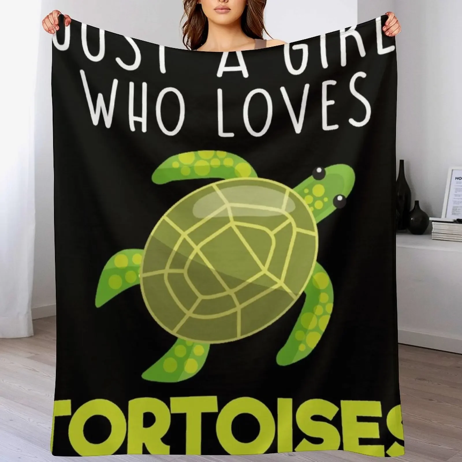 

Just A Girl Who Loves Tortoises Throw Blanket Sleeping Bag decorative Luxury St Blankets Sofas Of Decoration Blankets