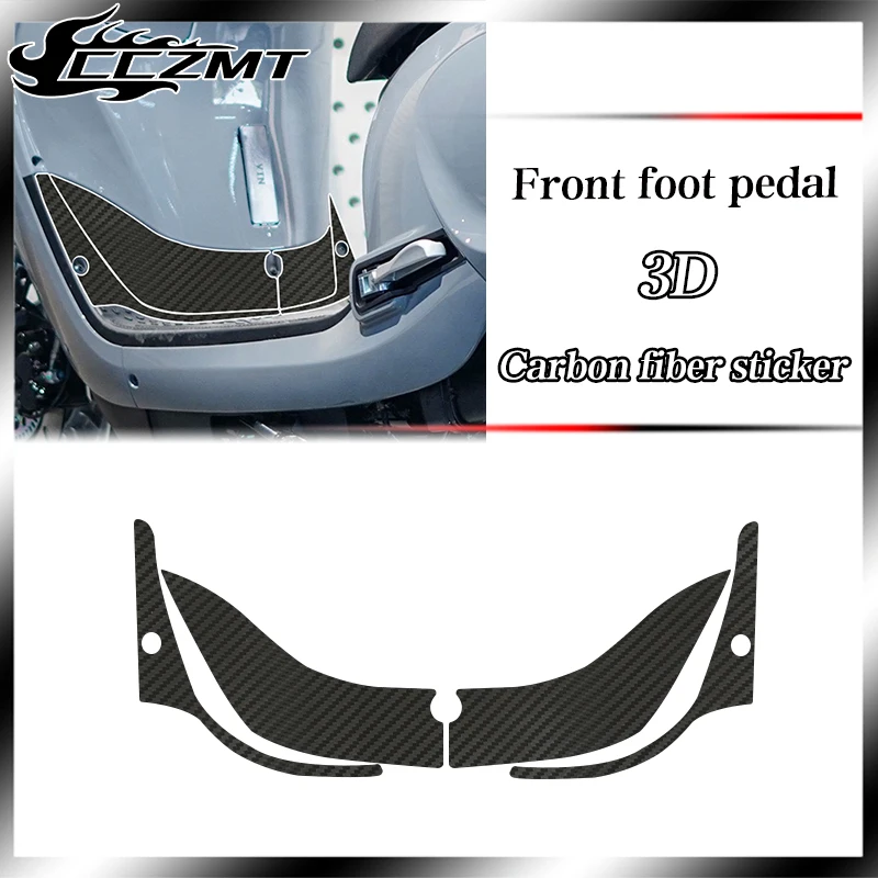 For SYM Fiddle4 Fiddle 5 modified stickers 3D carbon fiber protective stickers decorative stickers decals all car stickers