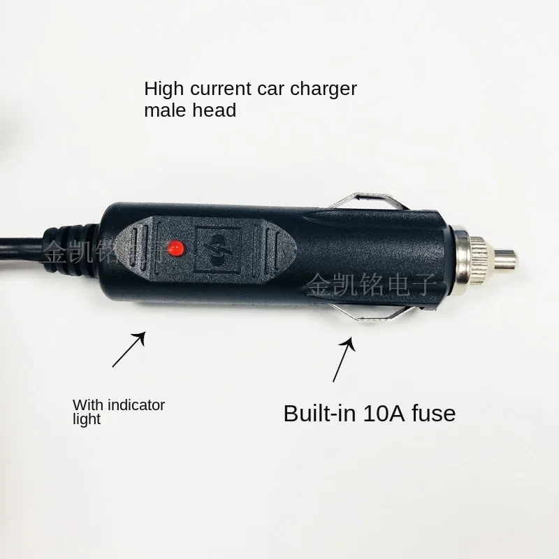 High-Power Full Copper 0.75mm² Car Cigarette Lighter Extension Cable 12V/24V Universal 10A Car Charger Extended Wire 5M