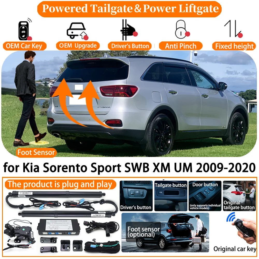 

Car Smart Powered Tailgate system for Kia Sorento Sport SWB XM UM 2009-2020 Automatic Electric Power Tailgate Tail Gate Lift kit