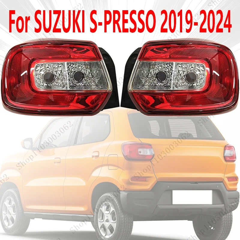 

Задний фонарь без лампы для SUZUKI S-PRESSO 2019-2024, внешний задний фонарь, сигнальный фонарь парковки, фонарь заднего хода, стоп-сигнал