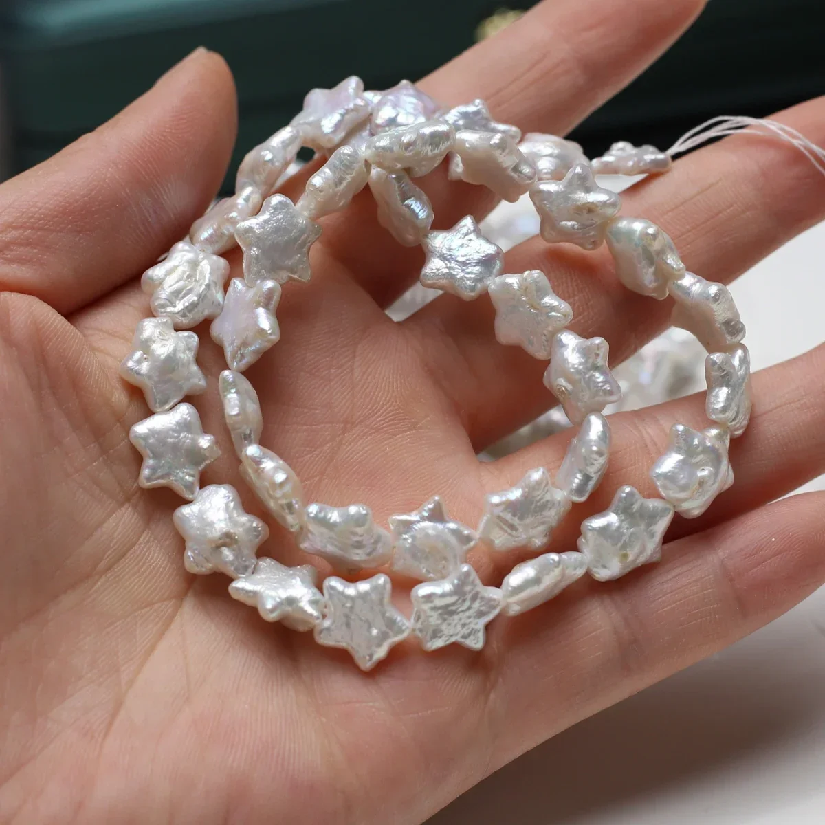 12x12mm 4A Premium Natural Freshwater Baroque Pentagram Isolated Bead Women Gift Jewelry Make DIY Necklace Bracelet Accessories