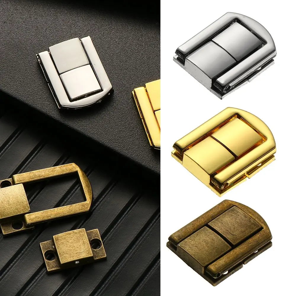 

Retro Jewelry Chest Box Suitcase Buckle Leather Bag Buckle Clasp Catch Latches Antique Box Hasps Alloy Lock