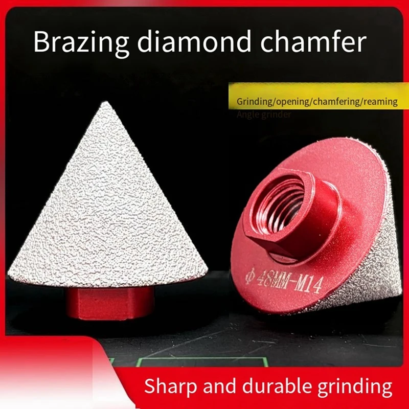 N99R-Brazing-Diamond-Chamfering-Tool-M14-Stone-Floor-Tile--Hole-Expansion-Drill-Bit-Conical-Chamfering-Grinding-Header