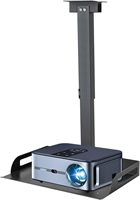 Universal Ceiling Mount for Projector, Mini Projector Ceiling Mount, Aluminium Alloy Projector Mount for Wall Ceiling Mount