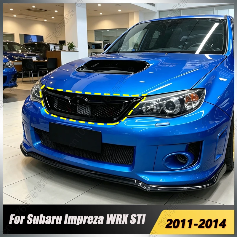 

Gloss Black Car Front Bumper Grille For Subaru Impreza WRX STI 2011 2012 2013 2014 Mesh Grill Exterior Accessories