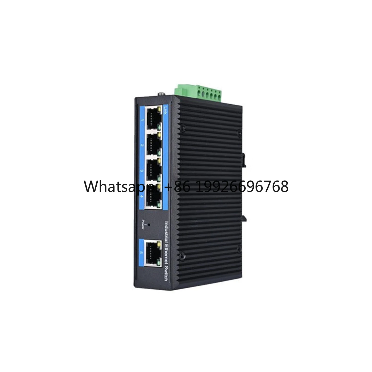 Industrial Wholesale 5-Ports 1000Mbps Unmanaged Fast Ethernet PoE+ Switch Din-Rail DC 48V~55V Network Switches