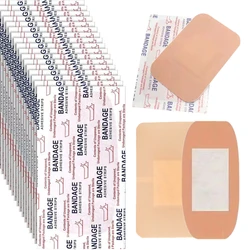 50pcs/set Large Band Aid Skin Wound Dressing Patch Square Shaped Plasters Breathable Woundplast Adhesive Bandages Tape