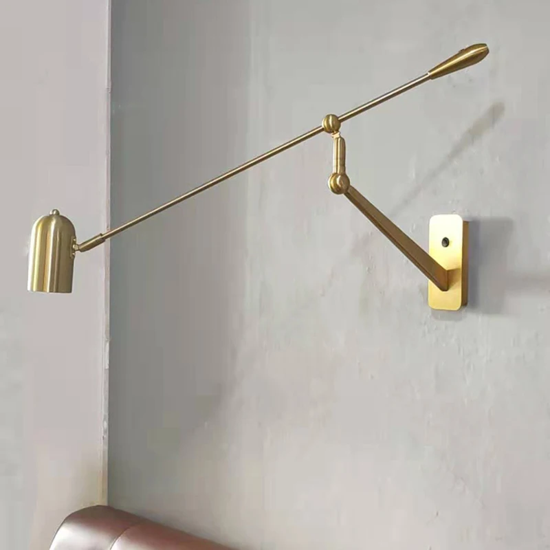 

Nordic Living Room Wall Lamp Long Arm Sofa Background Wall Reading Lamp Extendable Arm Folding Bedroom Bedsides Lighting Fixture