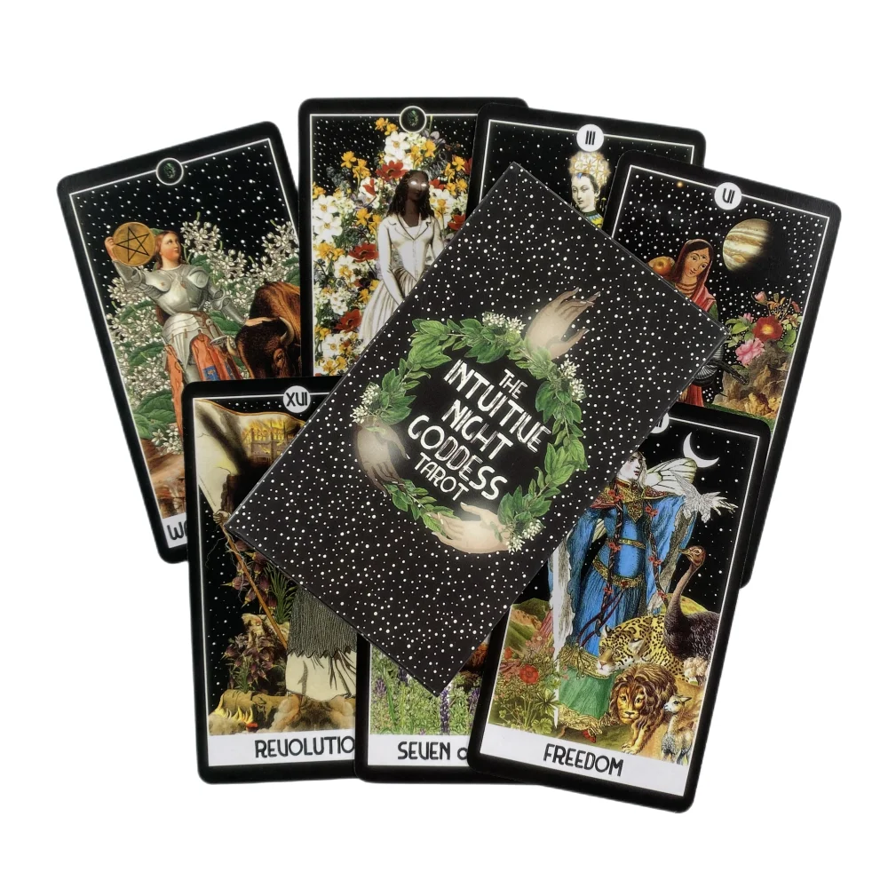 

The Intuitive Night Goddess Tarot Decks High Quality Board Game Fun Divination Tarot For Beginners