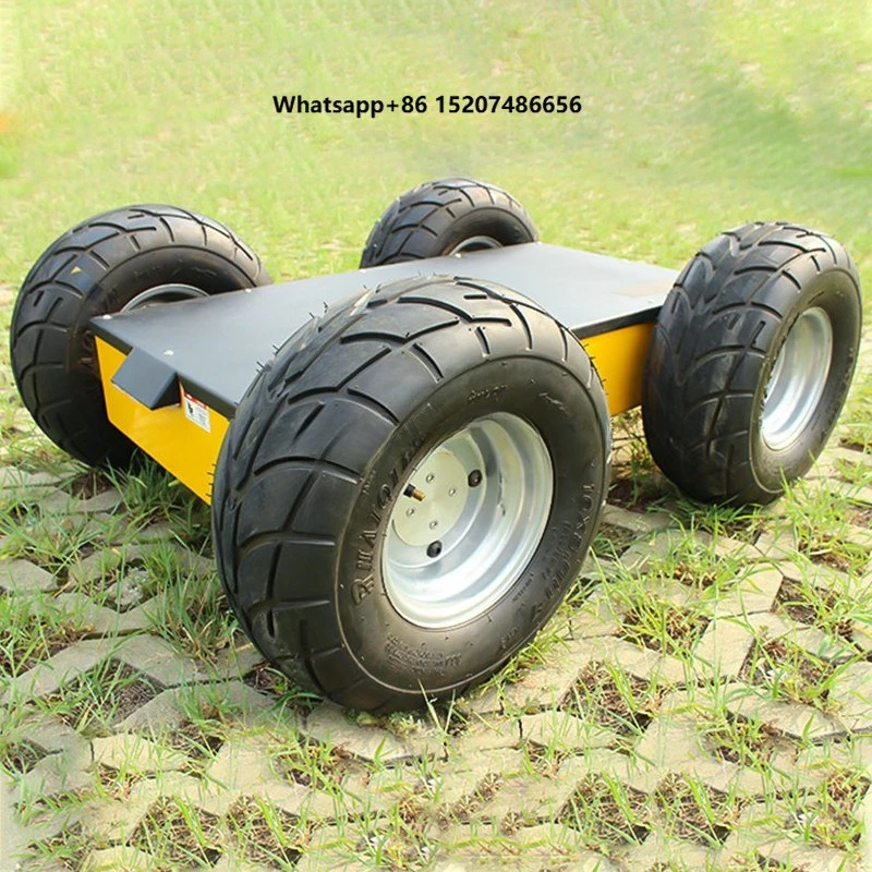 Smart Car Chassis Robot Car Chassis Kit With Motor RS232 CAN Protocol 100kg Payload 10km/h 150mm Ground Clearance