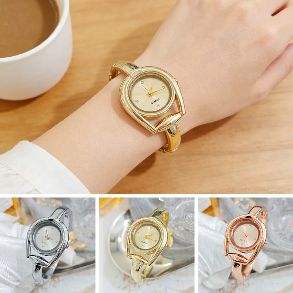 Creative Open Design Quartz Watch Elegant Luxury Bracelet Watch Gift Ladies Watch