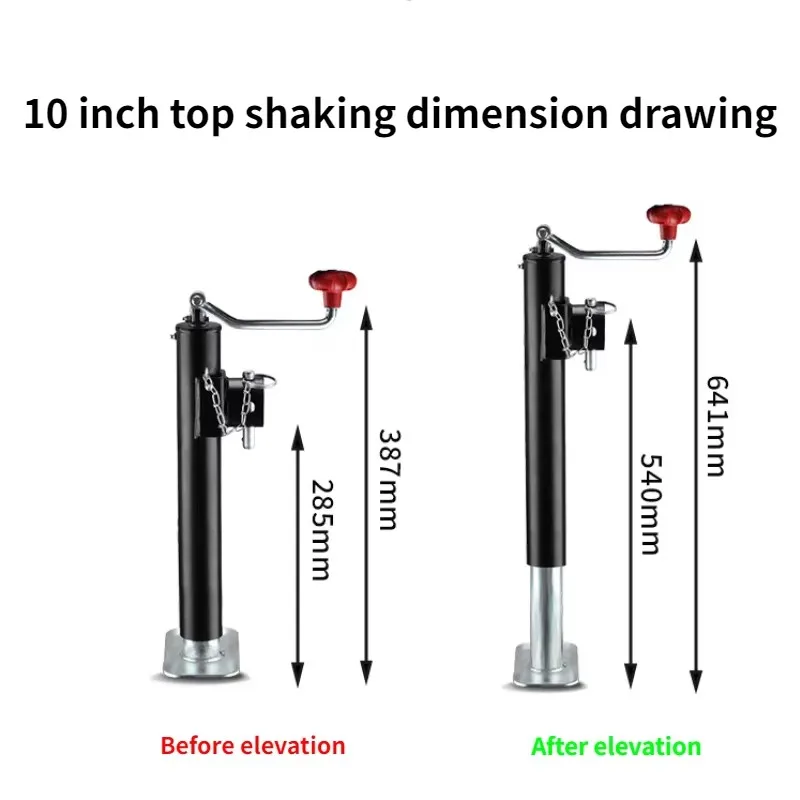 5000lbs Top Swivel Weld-on Trailer Jack Camper RV Parts Caravan Accessories Stands Support Legs Corner Steady Boat Jack