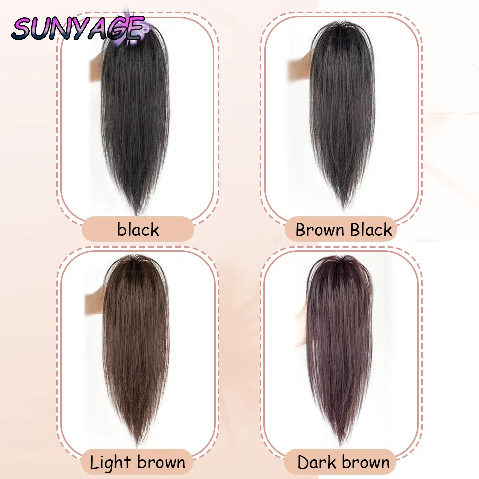 SUNYAGE Synthetic Claw Clip On Ponytail Hair Extension Ponytail Extension Hair For Women Waterfall Half Tie Princess Ponytail