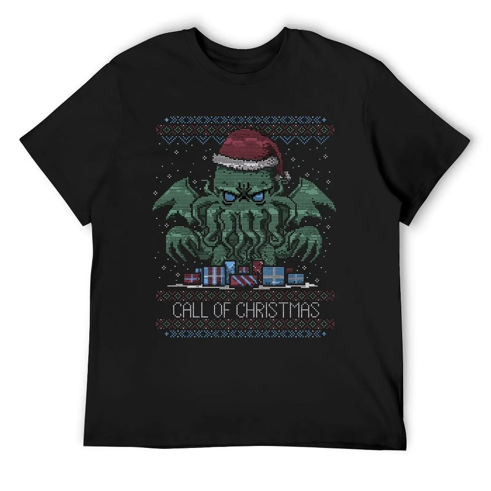 Cthulhu Call Of Christmas Ugly Sweater T-Shirt anime t shirts graphic shirts oversized t shirts for men