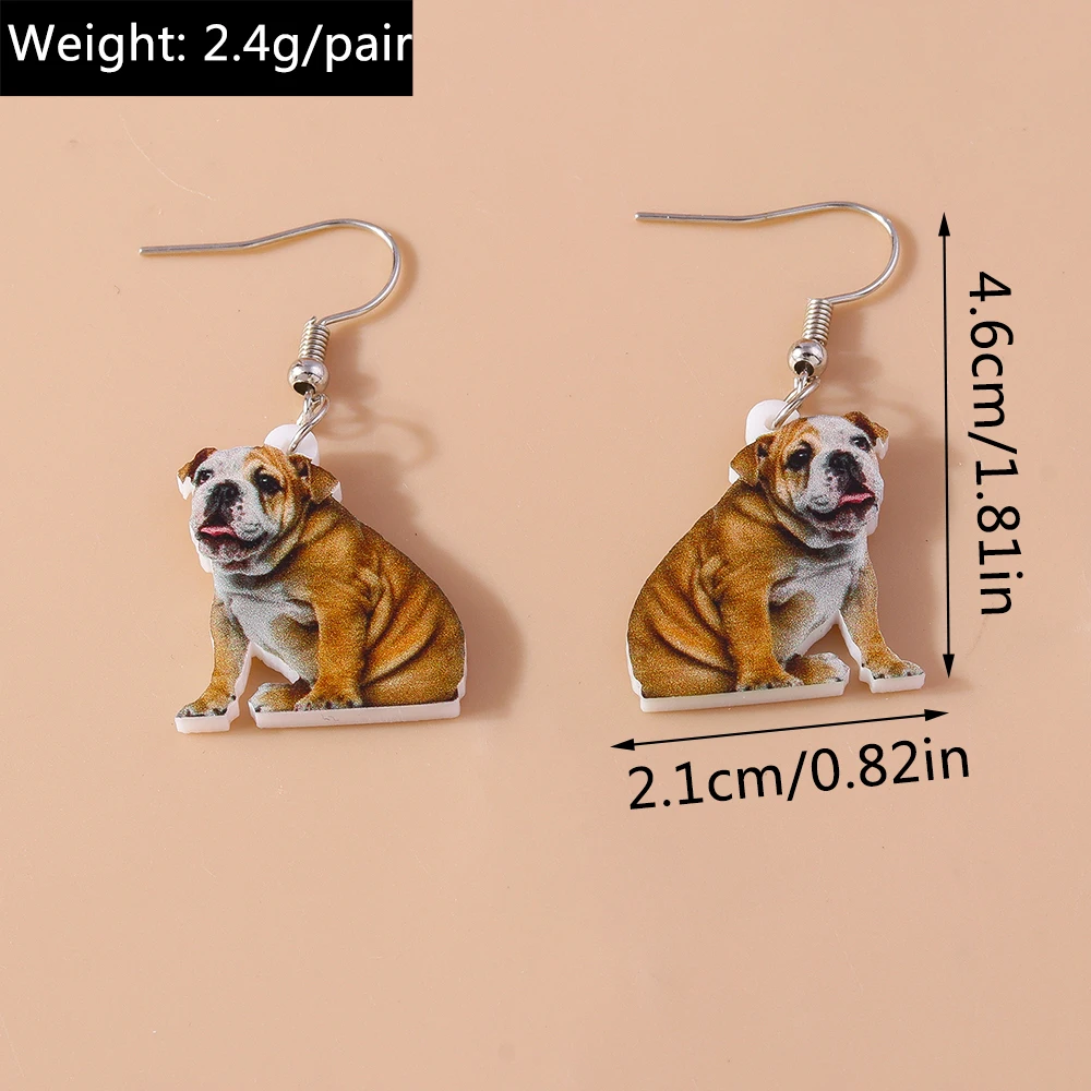 Aihua neue lustige Acryl Tier Ohrringe niedlichen Küken Maus Katze Labrador Hund Kaninchen Kuh Zebra Ohrringe für Frauen Schmuck Geschenke – Detail 16