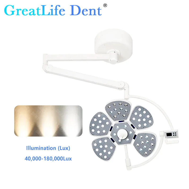 GreatLife Dent 65w 61 OSRAM Led bulbs Pet Surgery Dental Shadowless Ceiling Wall-Mounted Surgical Exam Dental Cold Lamp Light