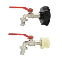 Adaptateur précieux IBC 1000 L, filetage S60X6 vers 15mm 16mm, raccord de tuyau, assujetpour réservoirs d'eau extérieurs