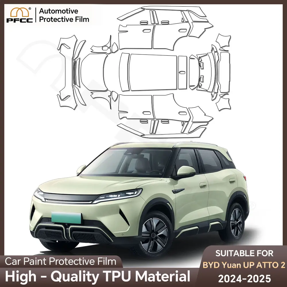 

TPU Car Paint Protection Film For BYD Yuan UP ATTO 2 2024 2025 Pre-cut Anti-scratch Body Sticker Repair Bra Kit Transparent