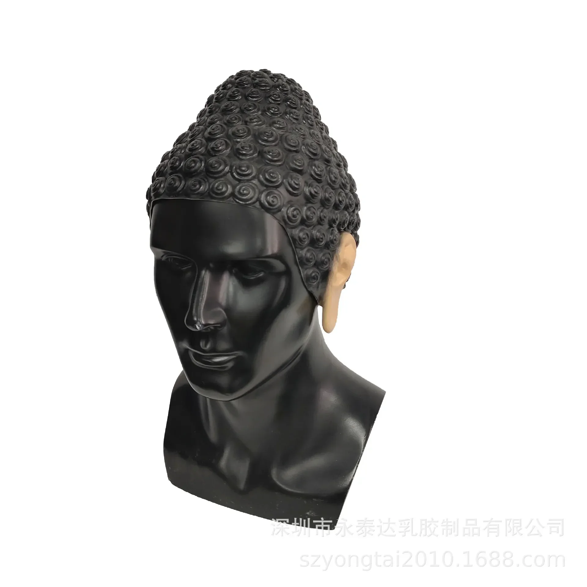 Novo Produto: Peruca de Cabelo Curto Estilo Sister Bang para Maquiagem de Cinema e TV, Cabelo com Efeito de Couro Cabeludo, Cabelo com Efeito de Couro Cabeludo Alienígena, Cabelo com Efeito de Couro Cabeludo de Fantasia, Aparência de Buda