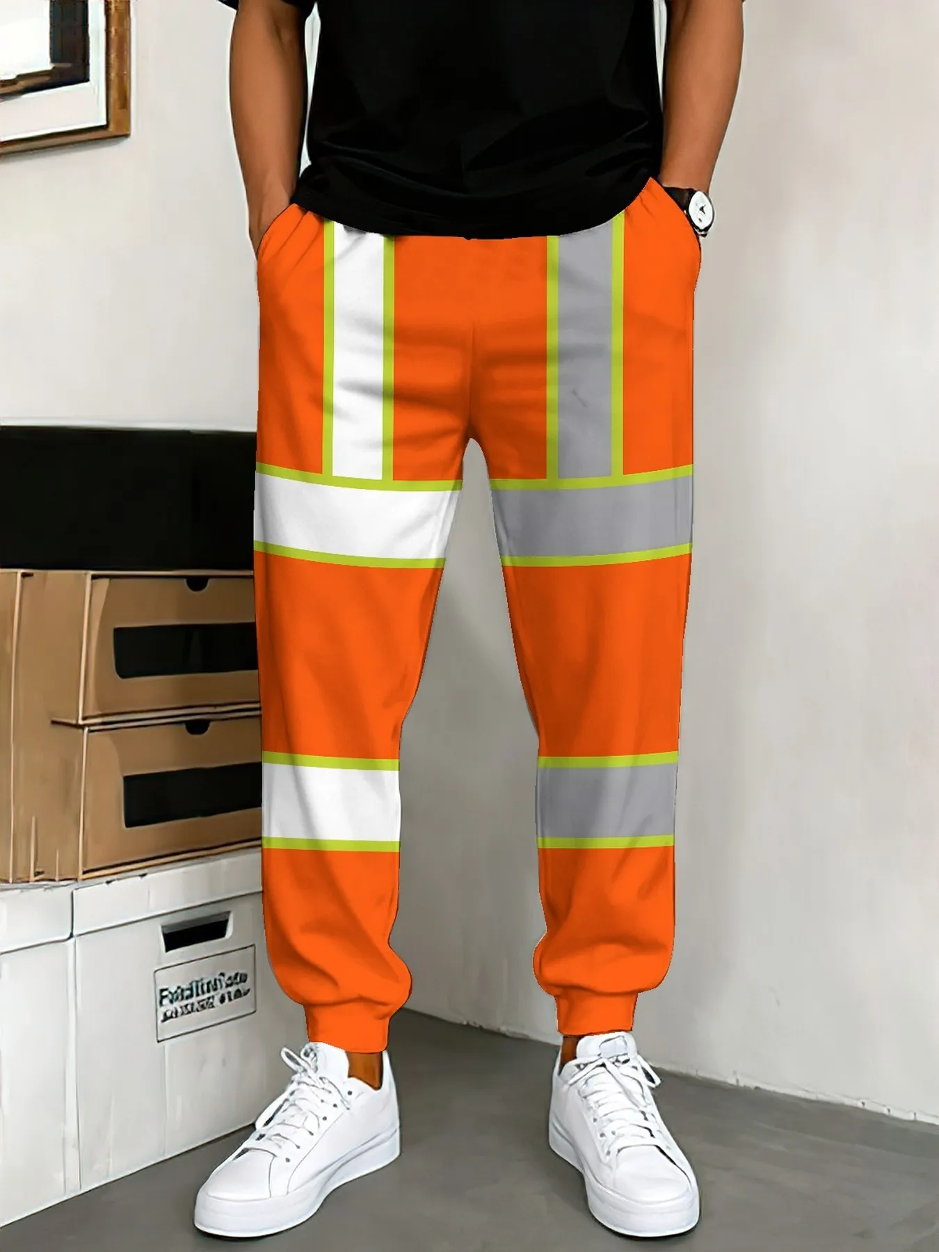 Men's/Teen Street-Style Moto-Inspired Joggers – Breathable, Casual Athletic Pants for Fitness, Riding, and Outdoor Camping