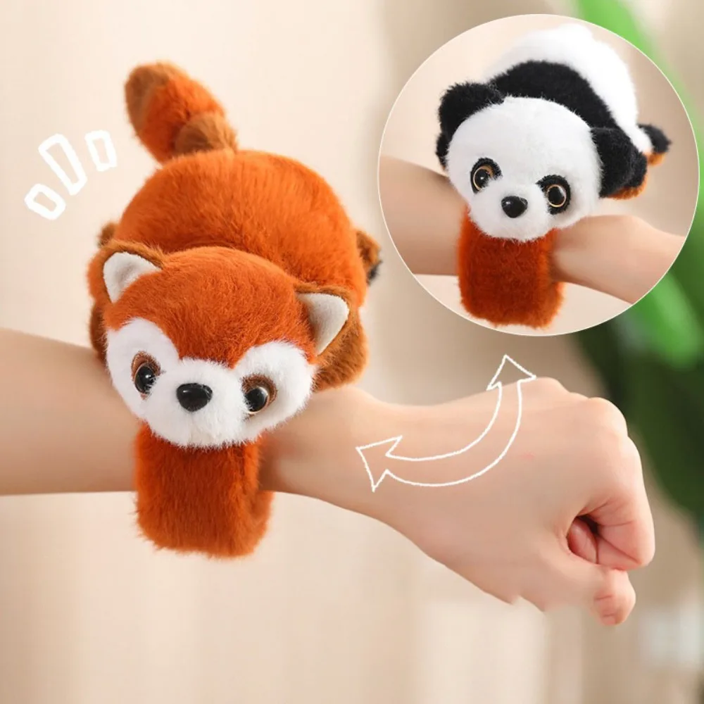 

Turn into Highland dog Slap Bracelet Series Turn into Raccoon Wrist Style Plush Doll Slap Bracelet Cartoon Soft