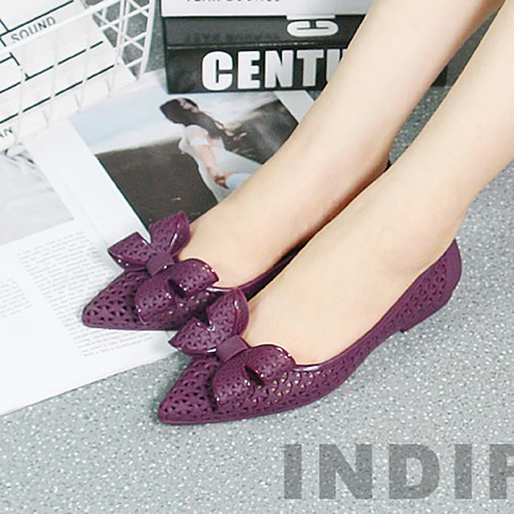 

Sandals Pointed Beach Shoes Waterproof Women Wedge Shape Dressy for Purple Miss
