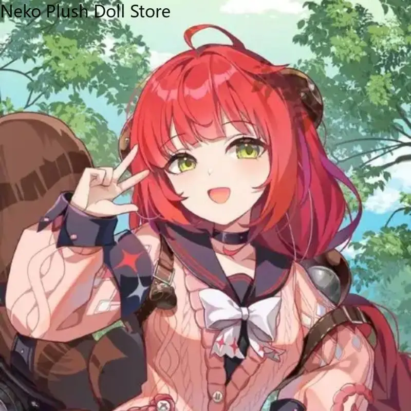 Zenless zona zero ukinami yuzuha jogo 20cm bonito macio pelúcia boneca corpo cosplay dos desenhos animados vestir-se brinquedo figuras bonecas presente