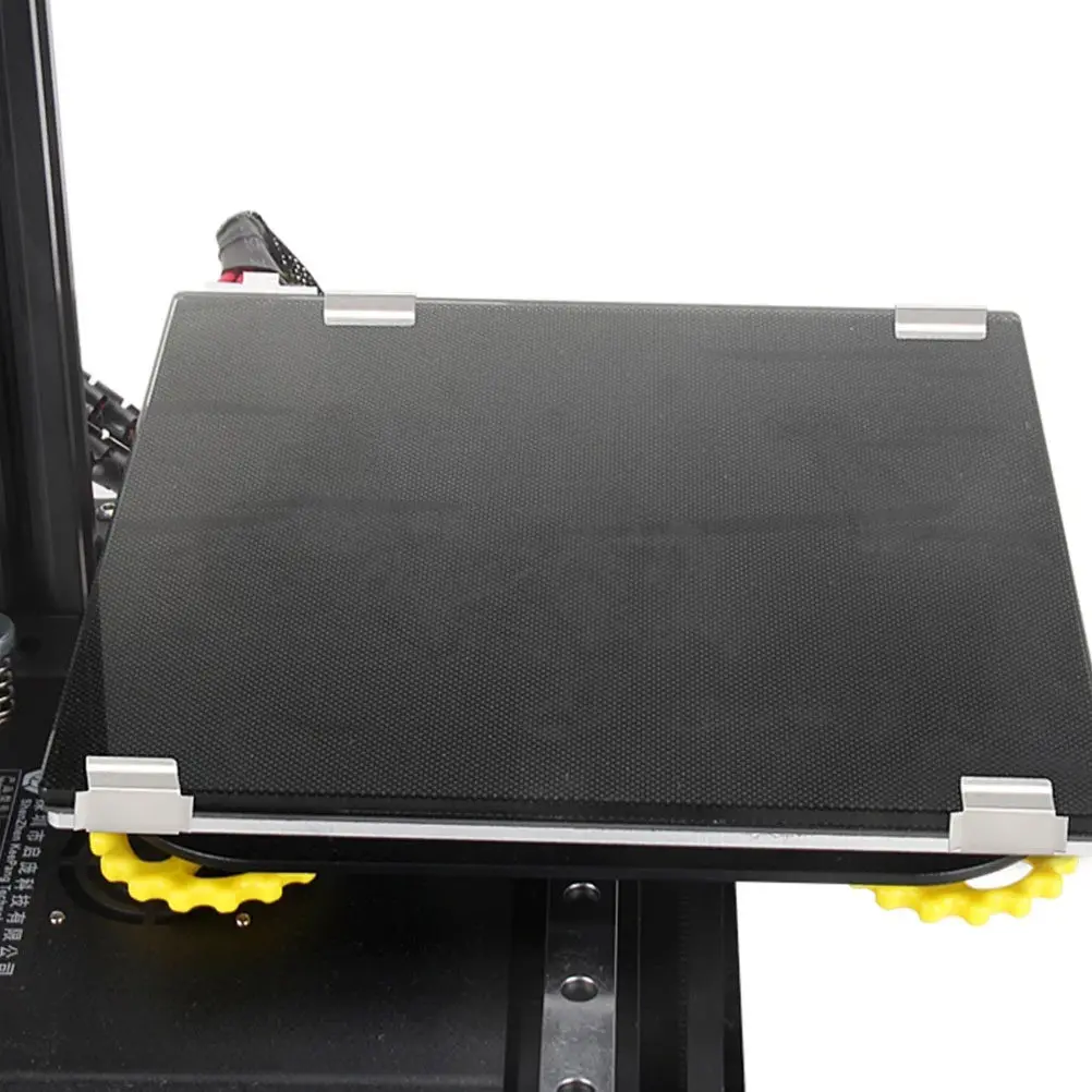 

Комплект из 4 прочных зажимов для стекла для 3D-принтера, крепление для нагреваемой платформы, надежная фиксация, высокая прочность сцепления