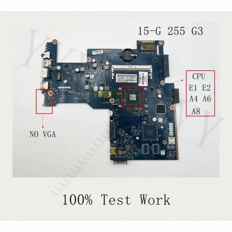 Y Y  Y  LA-A996P for HP Pavilion 15-G 255 G3 Motherboard CPU UMA NO VGA 100%Tested Work
