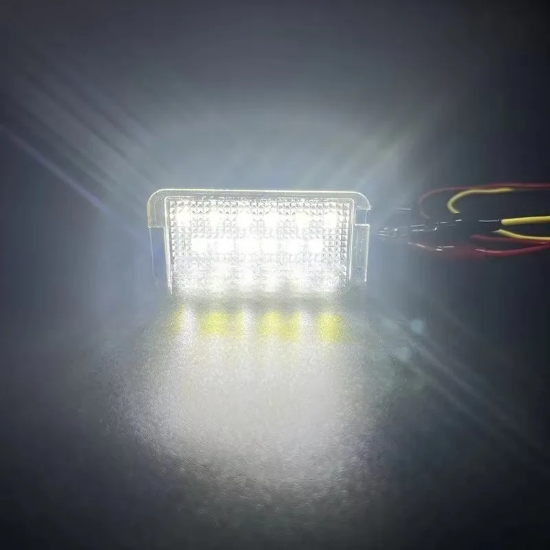 

Popu For 2Pcs/set Seat Altea Ibiza Arosa Cordoba Toledo Leon Car LED License Plate Number Light