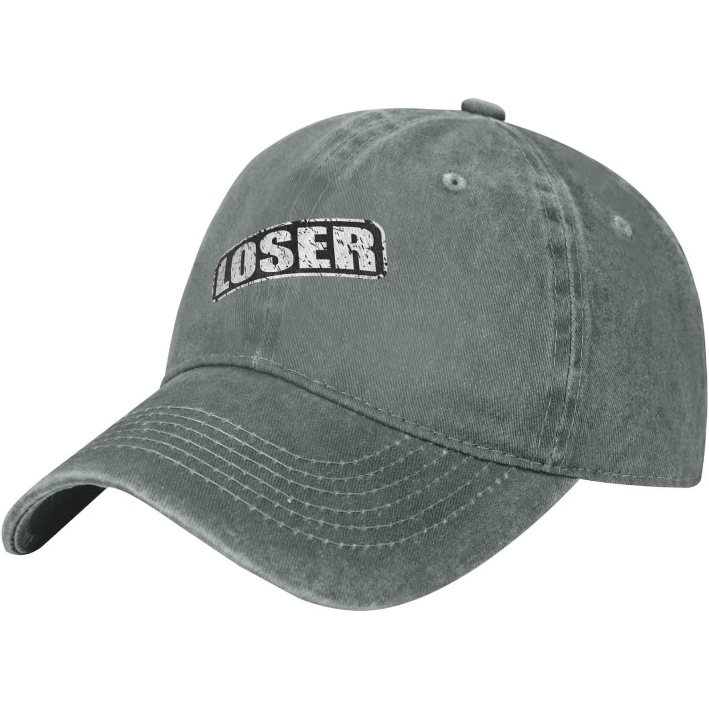 Loser-Graphic-Washed-Baseball-Cap-Unisex-Distressed-Cotton-Dad-Hat-for-Street-Wear