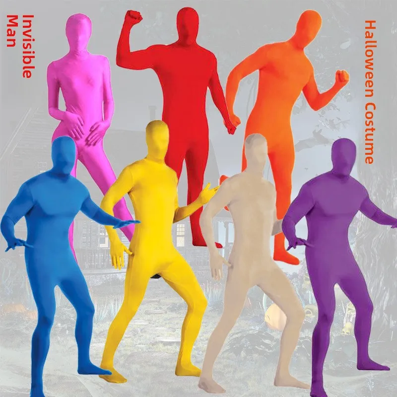 

Invisible Man loween Costume Ninja Suit Cosplay Tight Stage Bla Clothes Adult Clothes Polyester Fiber 00% Original Design