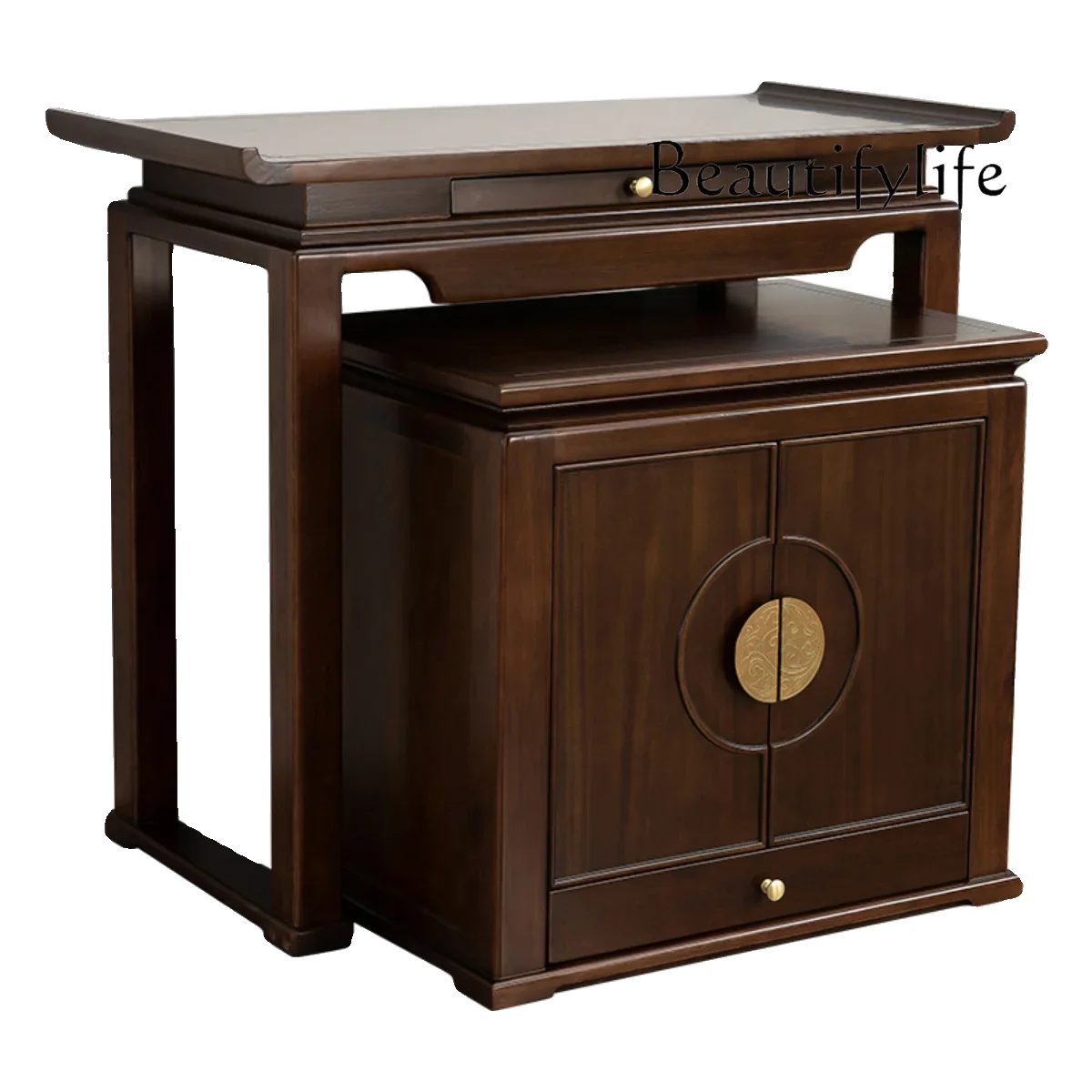 

New Chinese solid wood table Guan Gong household entrance Buddha table simple vertical cabinet Buddha table