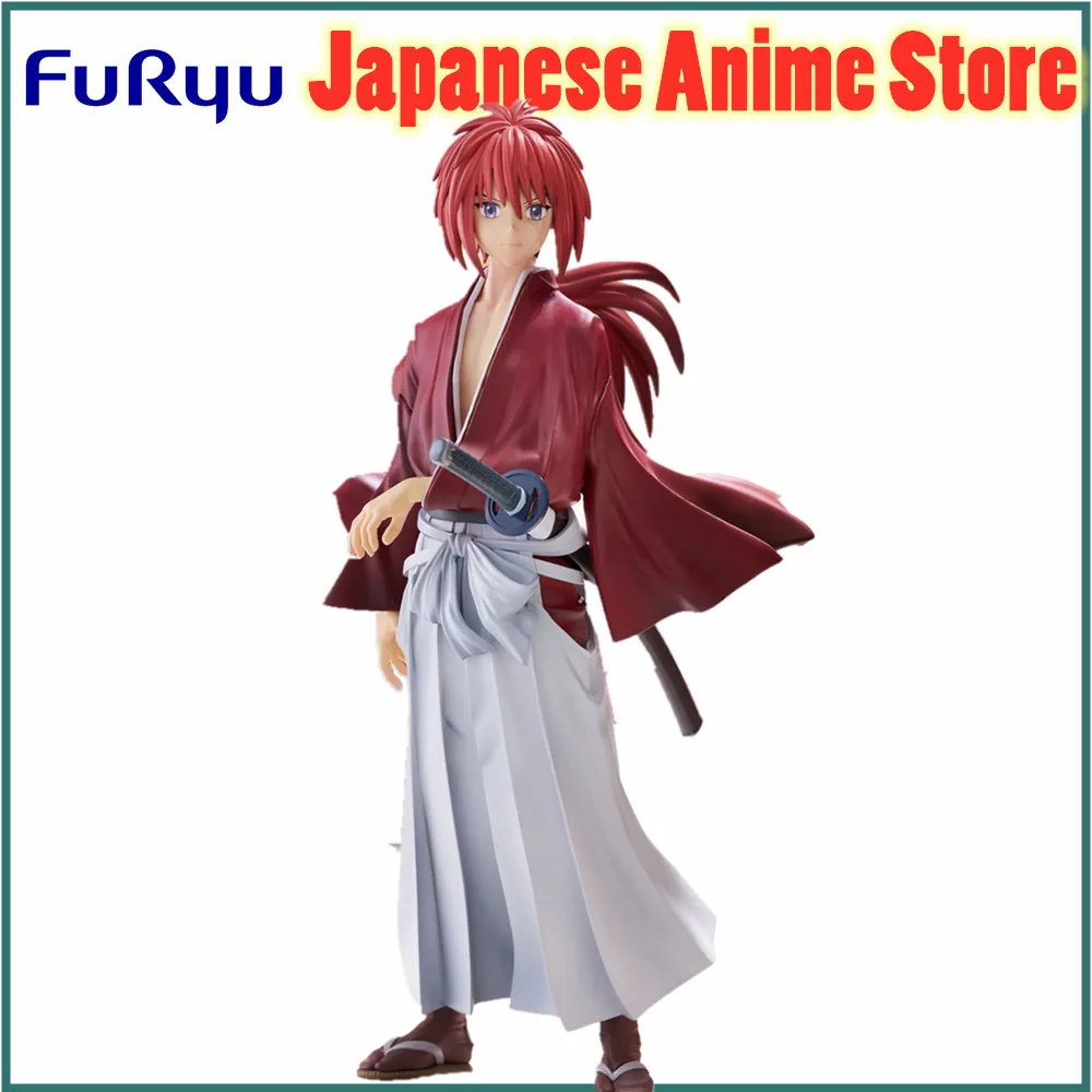 Bandai Original Furyu Anime Figure Rurouni Kenshin: Meiji Kenkaku Romantan Trio-Try-iT Figure Kenshin Himura Action Figurine