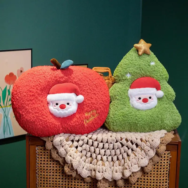 Stuffed Christmas Trees Soft Stuffed Plush Christmas Peace Fruit Christmas Plush Collection Toys For Living Room Bedroom Chair