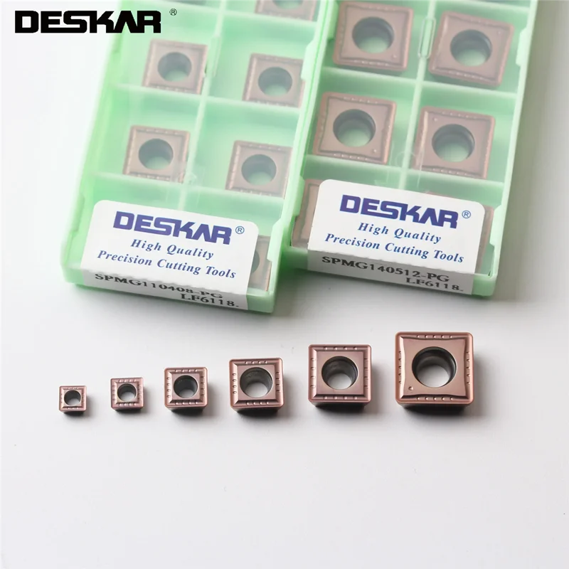 

Deskar 100%原装 Spmg050204 Spmg060204 Spmg07T308 Spmg090408 Spmg110408 Spmg140512 Pg Lf6118 Cnc Lathe U-Drill Carbide Blade