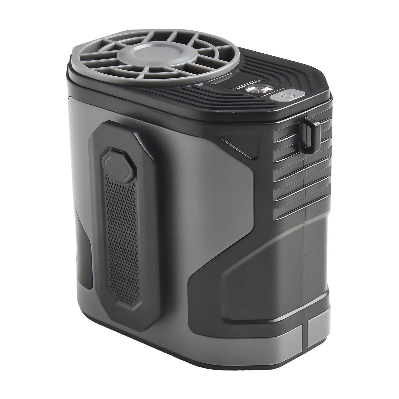 

Вентилятор-фонарь с креплением на пояс, 7-е поколение, с лезвиями-холодильниками, регулируемый поток воздуха, бесщеточный двигатель постоянного тока, воздуховод для холодного воздуха